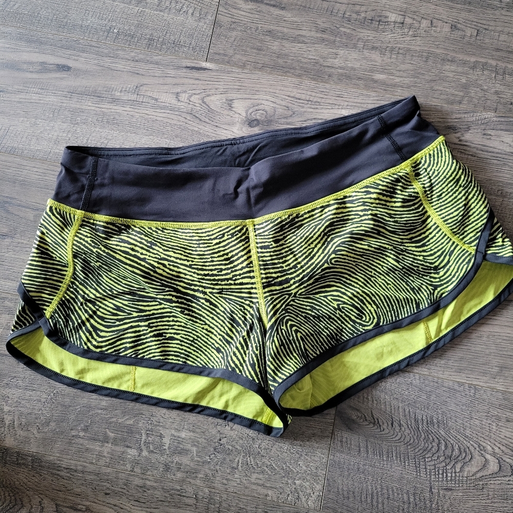 Lululemon Speed Short 10 SW 2016 Seawheeze Blacked Out/Black - Picture 2 of 9